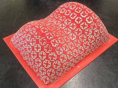 FSS printed onto a doubly-curved surface